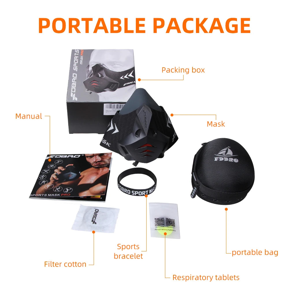 Sports Elevation Training Mask 2.0 – Black
