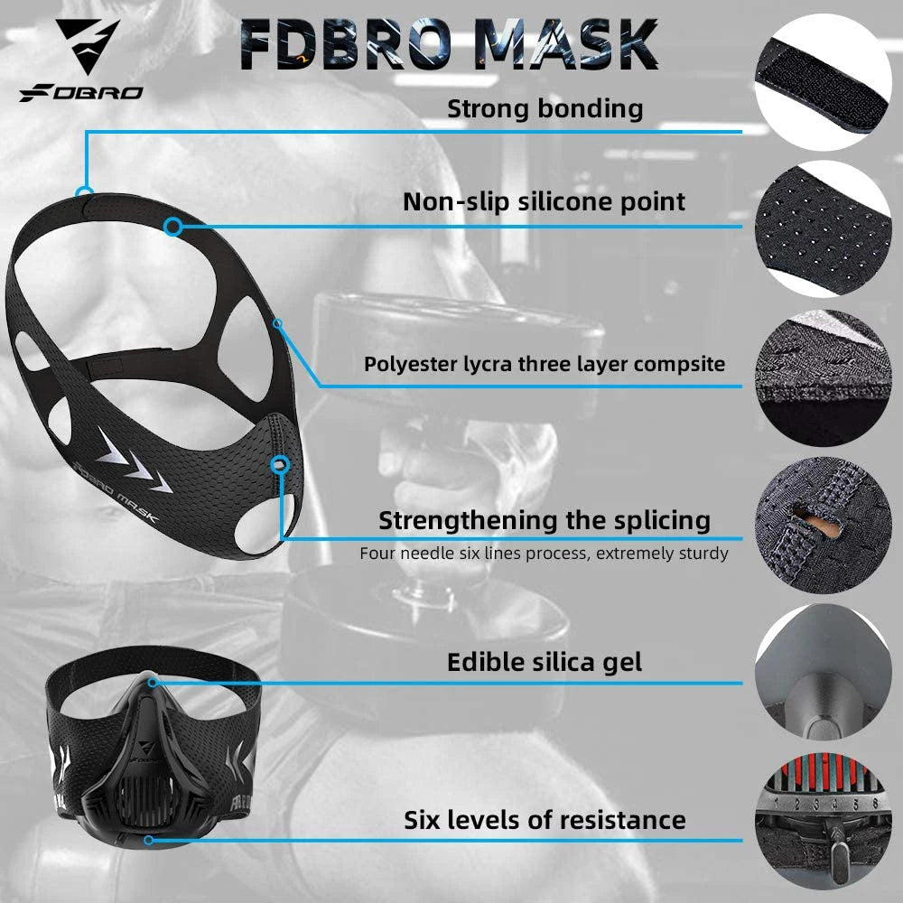 Sports Elevation Training Mask 2.0 – Black