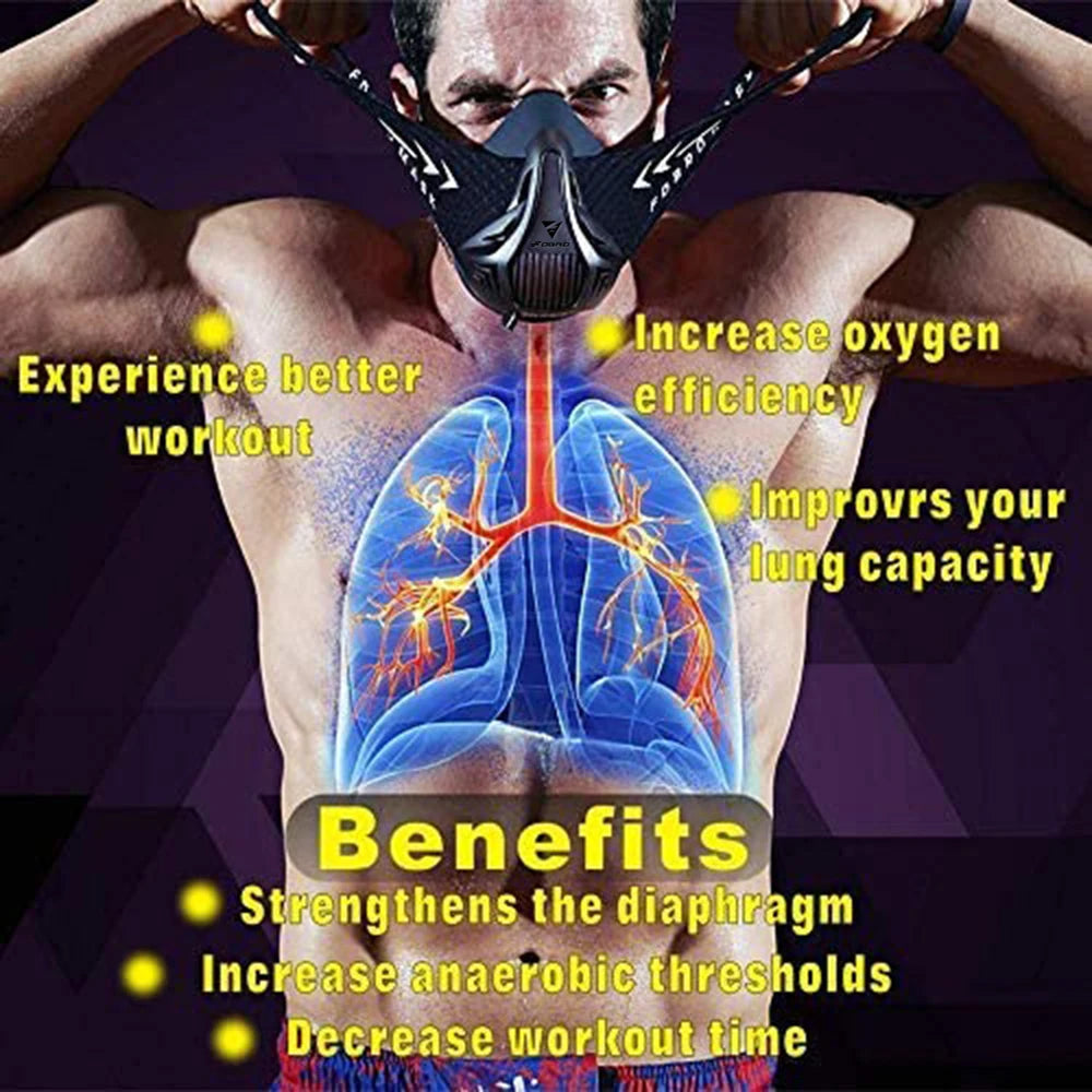 Sports Elevation Training Mask 2.0 – Black