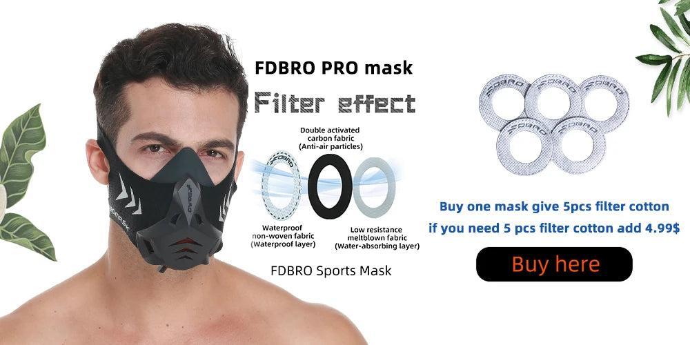 Sports Elevation Training Mask 2.0 – Black