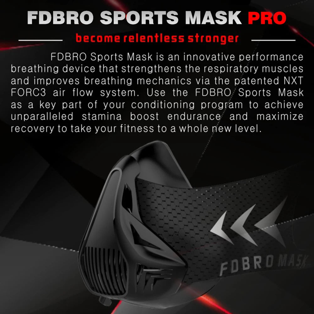 Sports Elevation Training Mask 2.0 – Black