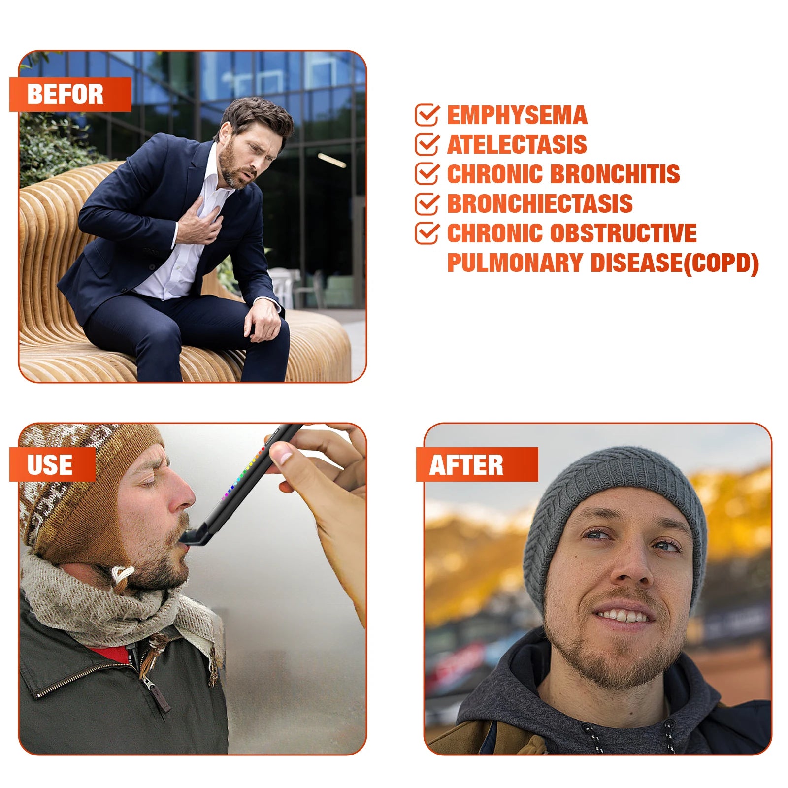 Portable Electronic Breathing Trainer – For Running, Fitness, Yoga & Aerobic Exercise
