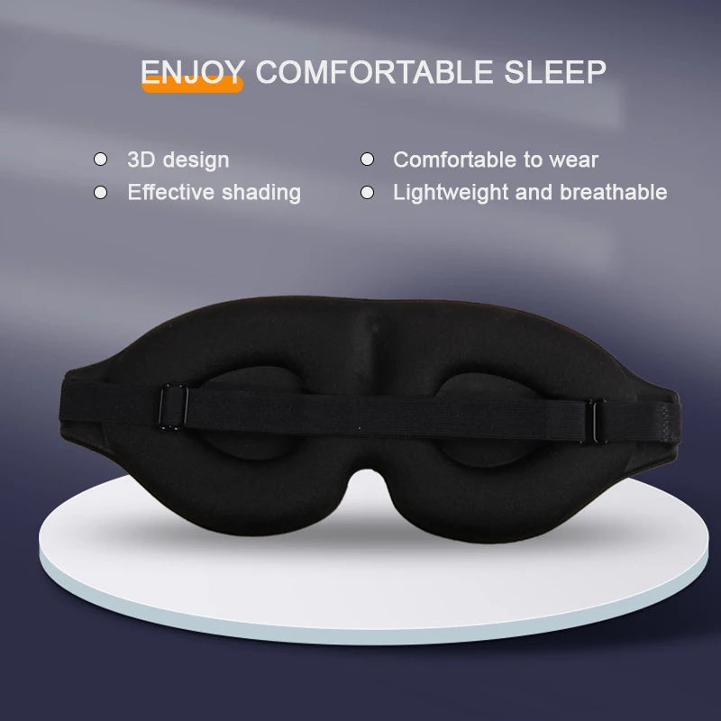 3D Adjustable Eye Mask – Breathable & Light-Blocking