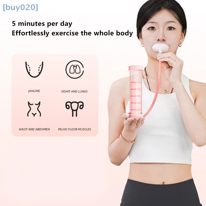 Breathing Exercise Dumbbell – Abdominal Muscle & Lung Capacity Trainer for Adults.