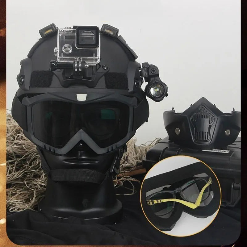Tactical Helmet with Mask – CS Training & Cosplay