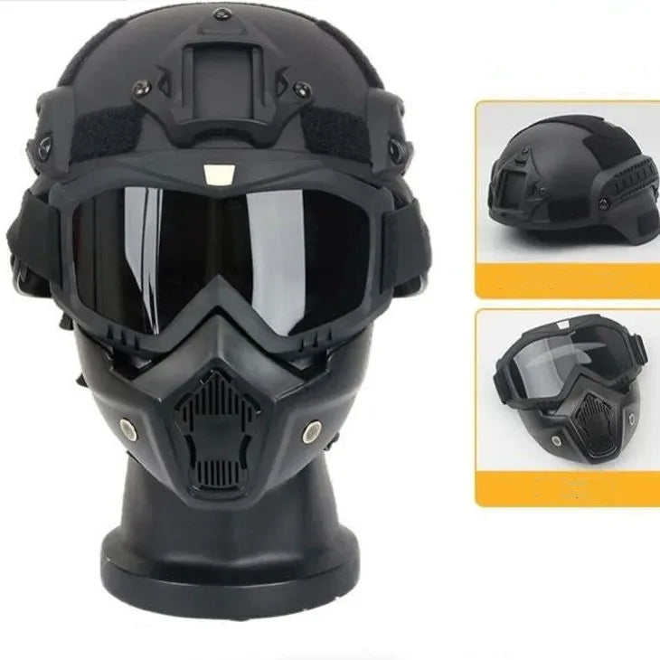 Tactical Helmet with Mask – CS Training & Cosplay