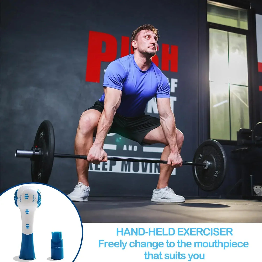 Adjustable Breathing Trainer – Handheld Lung Expansion & Abdominal Exerciser for Running