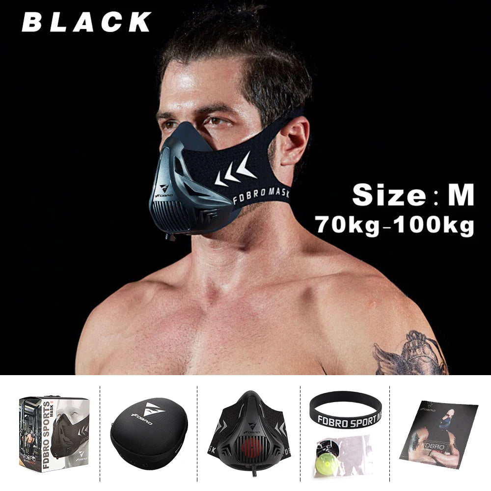 Sports Elevation Training Mask 2.0 – Black
