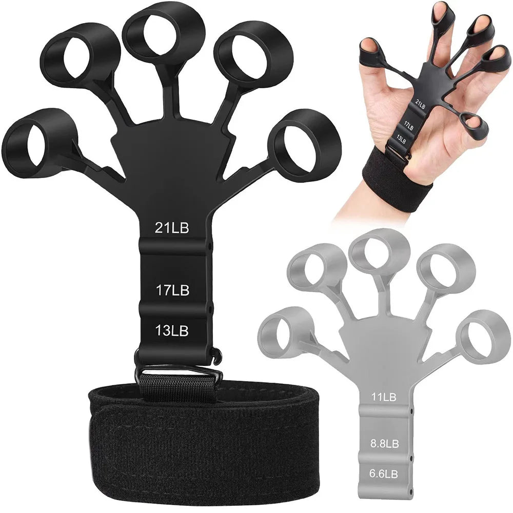 Hand Grip Strength Trainer – 6 Resistance Levels, Finger Gripper & Rehab Tool