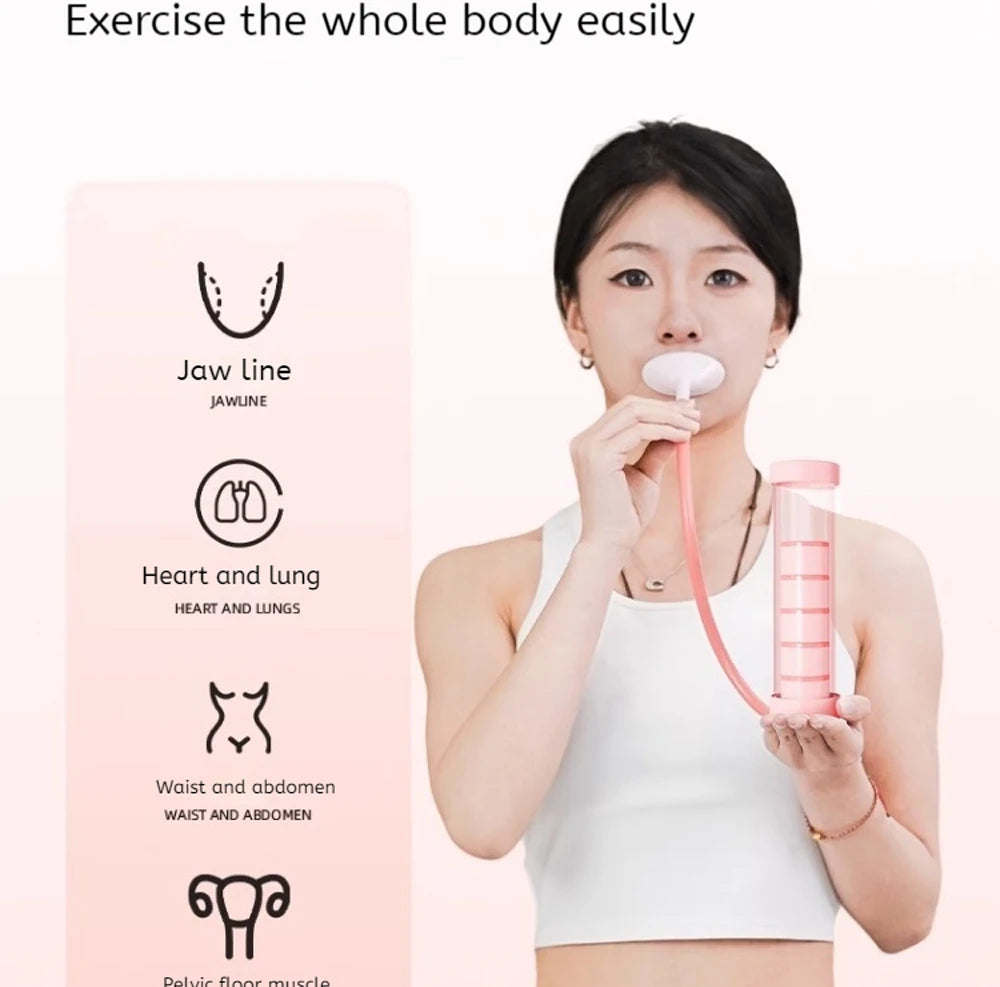 Diaphragm Breathing Dumbbell – Core Strength, Facial Toning & Lung Capacity Trainer