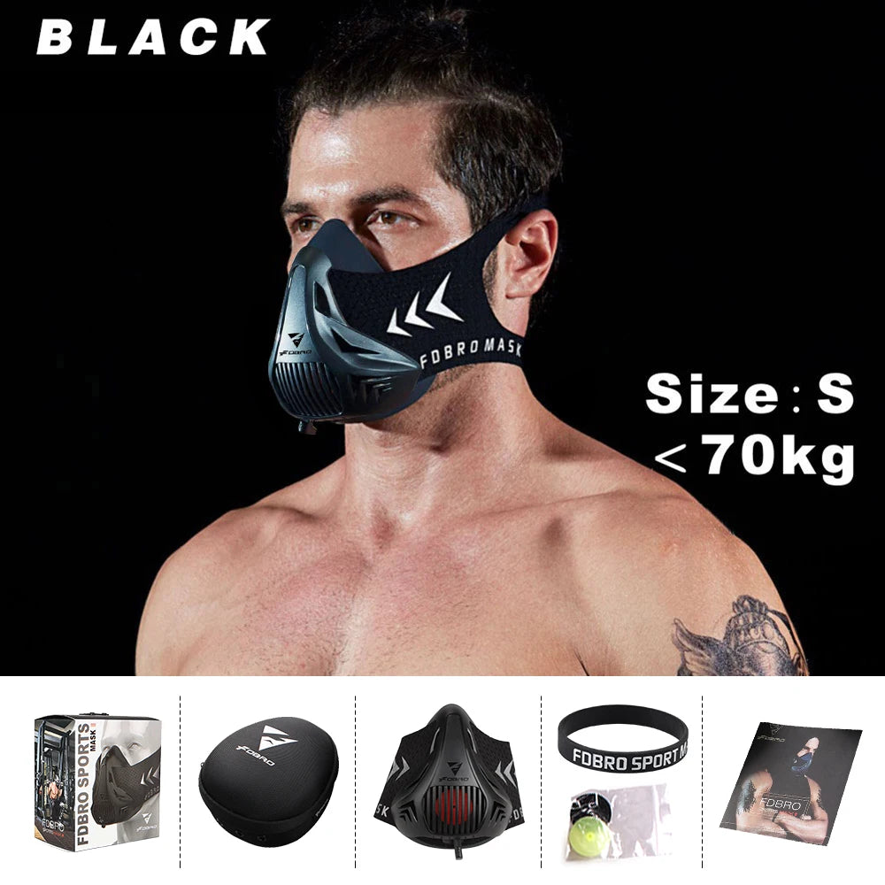 Sports Elevation Training Mask 2.0 – Black