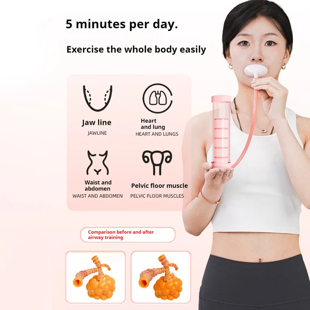 Diaphragm Breathing Dumbbell – Core Strength, Facial Toning & Lung Capacity Trainer
