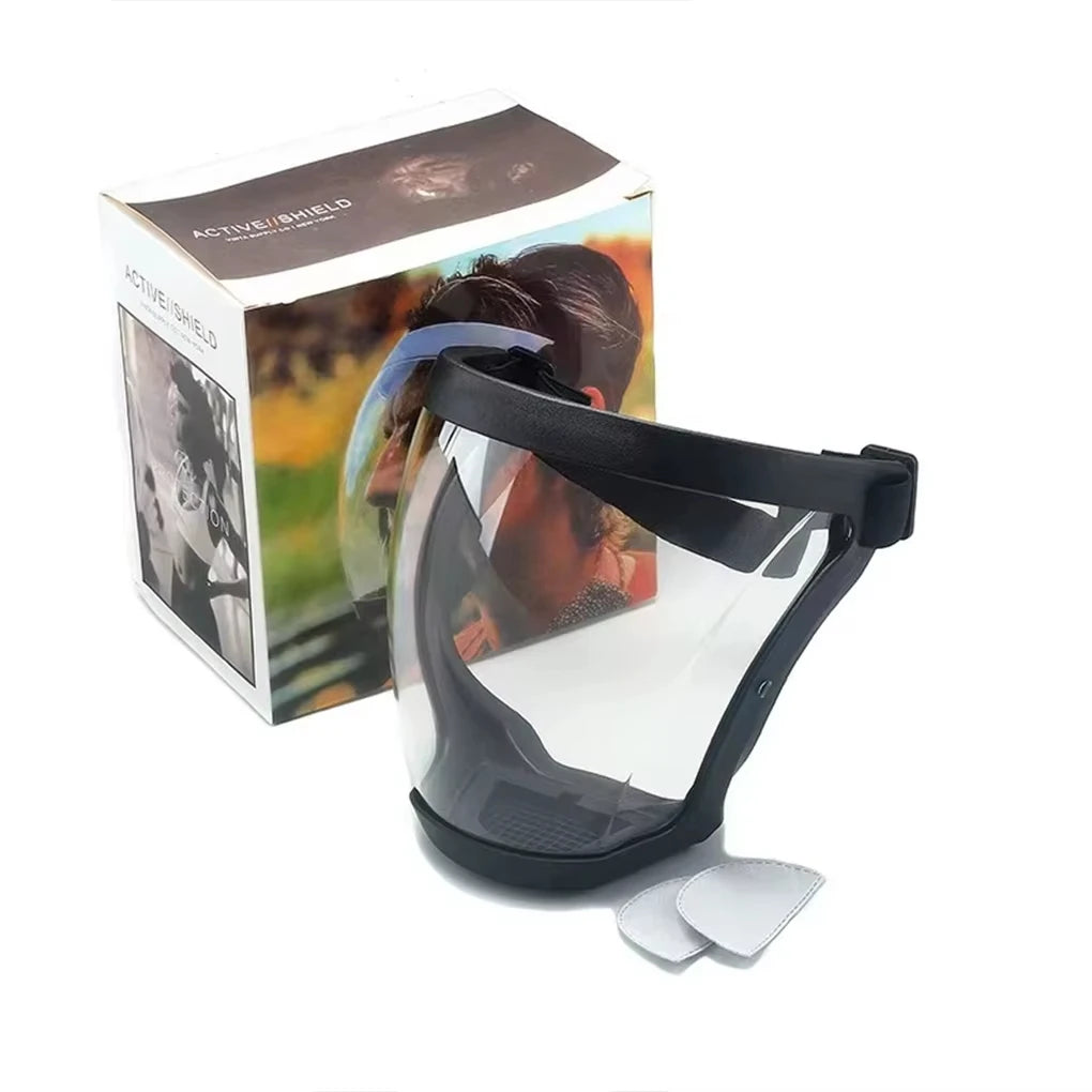 Full-Face Transparent Safety Mask – Reusable & Heat-Resistant