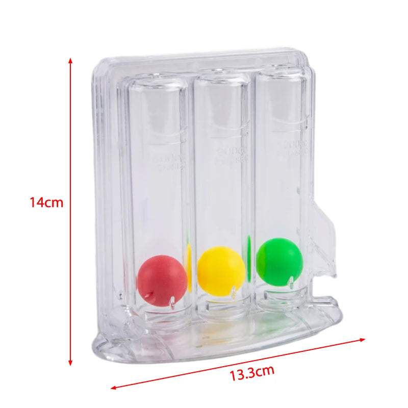 3-Ball Breathing Exerciser – Lung Function Trainer & Spirometry Breath Measurement System