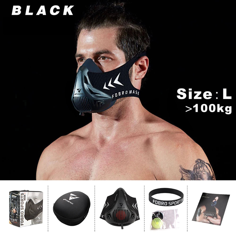 Sports Elevation Training Mask 2.0 – Black