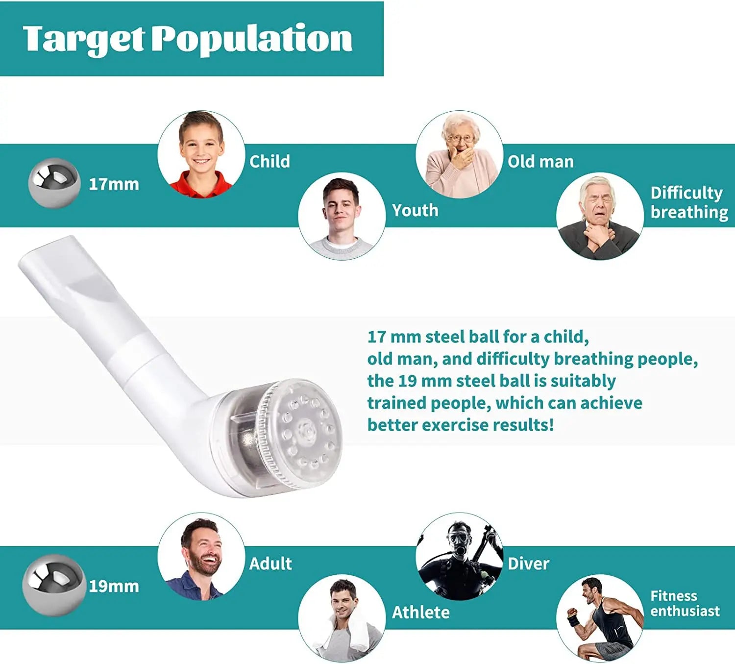 Portable Lung Breathing Trainer – Handheld Exercise Device for Outdoor & Air Practice