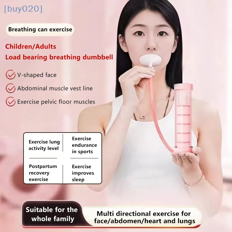 Breathing Exercise Dumbbell – Abdominal Muscle & Lung Capacity Trainer for Adults.