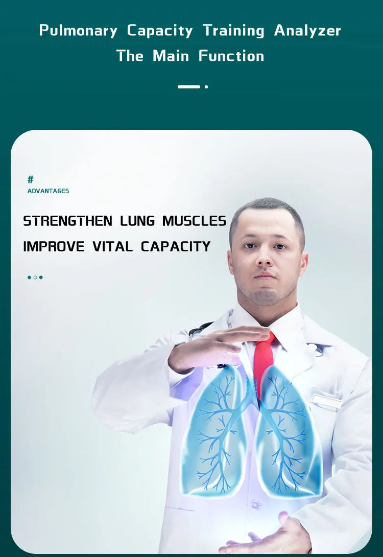 Smart Breathing Trainer – Exercise Device with App for Stronger Breathing Muscles