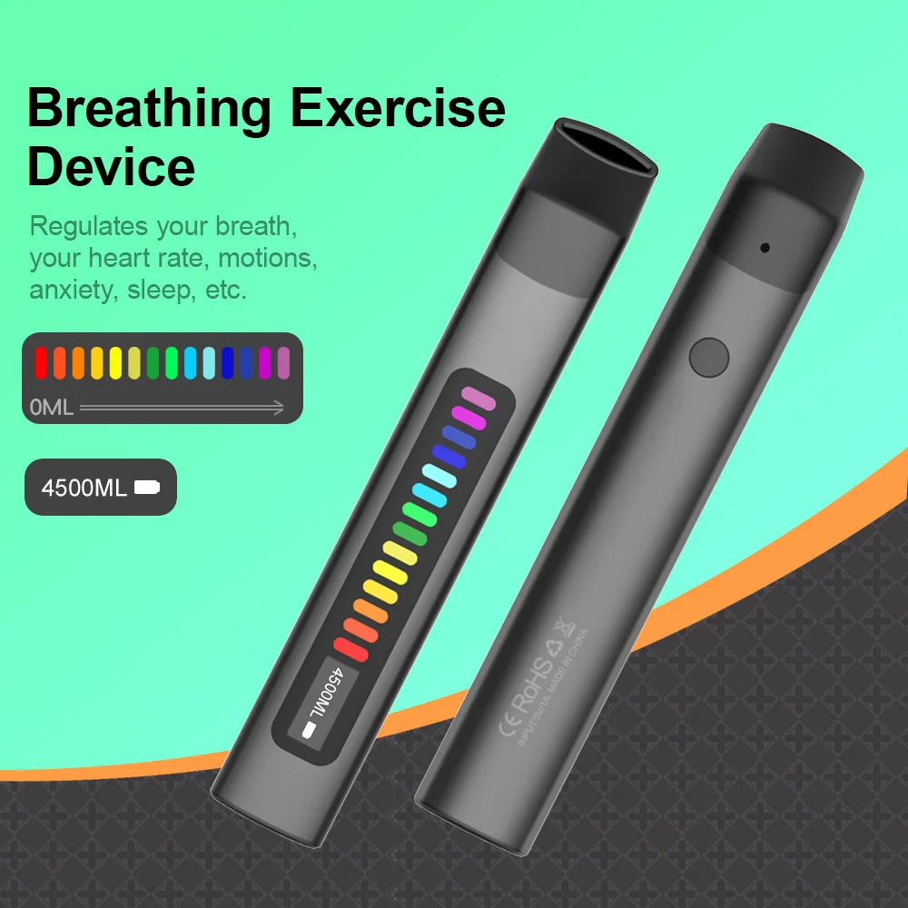 High Quality Digital Breathing Exercise Device Lung Breath Trainer Portable Inspiratory and Expiratory Breath Training Device