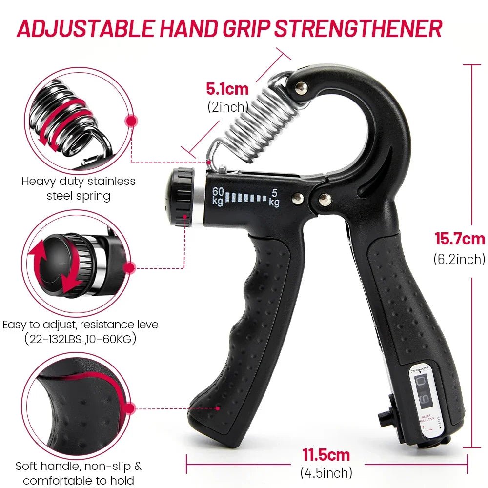 Grip Strength Trainer Kit – 1–6 Pack Hand Strengtheners for Muscle Building & Rehab