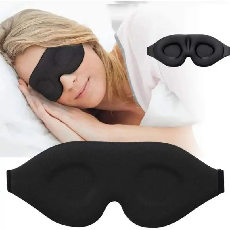 3D Adjustable Eye Mask – Breathable & Light-Blocking