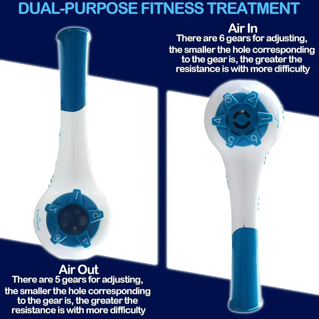 Adjustable Breathing Trainer – Handheld Lung Expansion & Abdominal Exerciser for Running