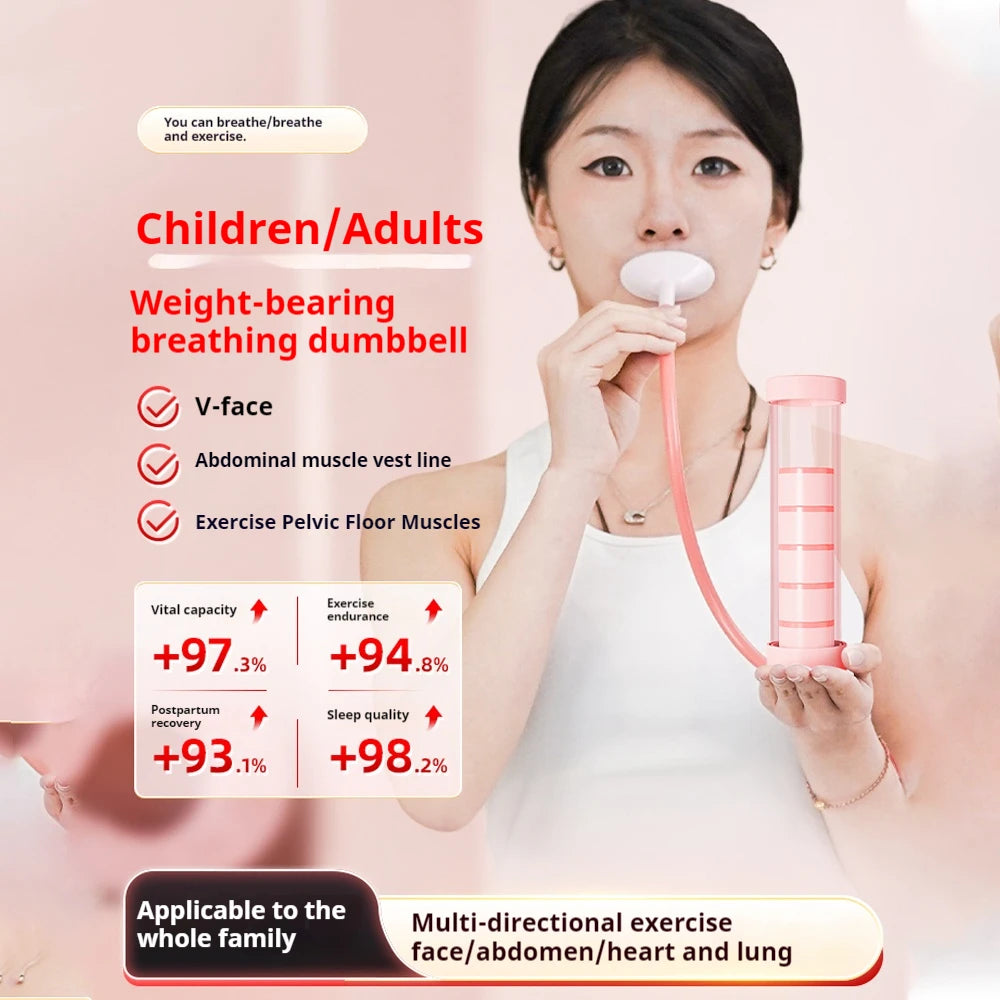 Diaphragm Breathing Dumbbell – Core Strength, Facial Toning & Lung Capacity Trainer