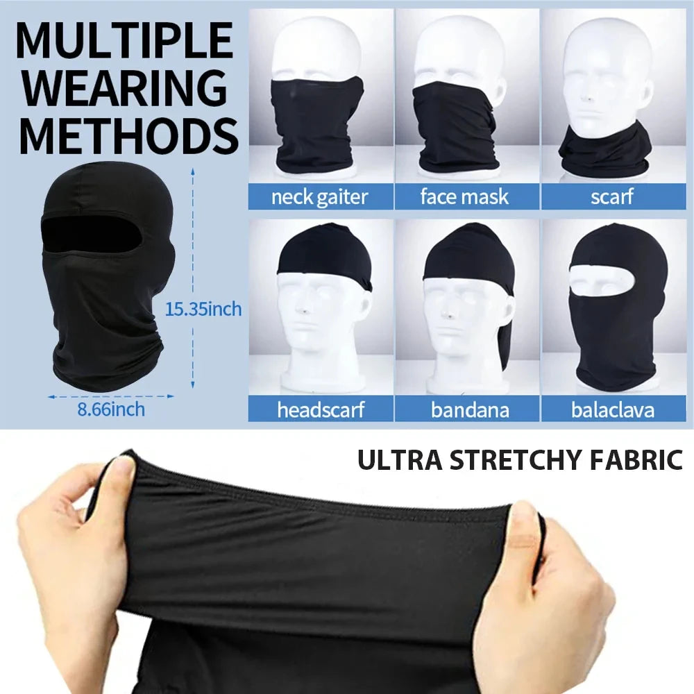 Men’s Balaclava – Full Face Cycling & Hiking Mask, Windproof, Breathable, Sun Protection
