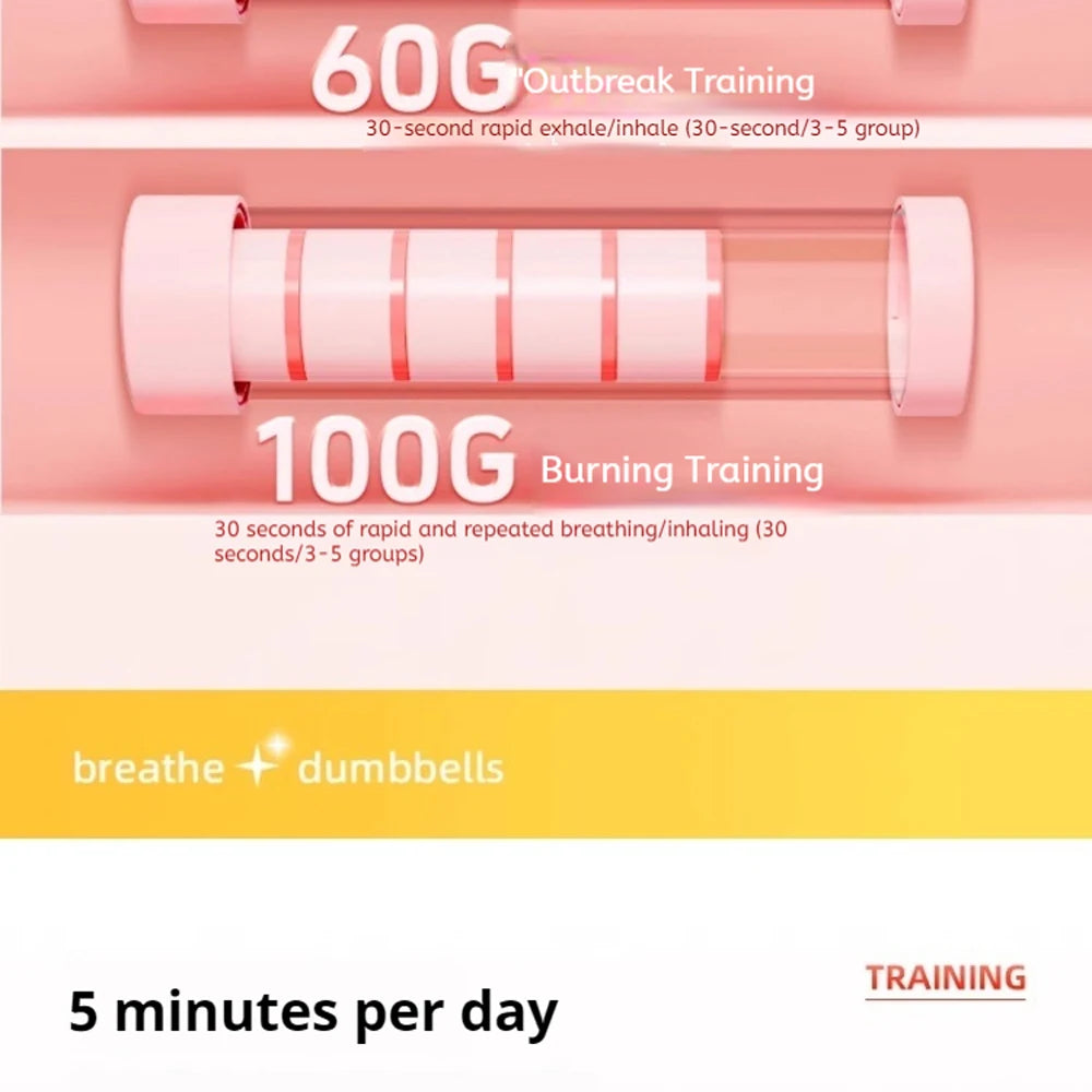 Diaphragm Breathing Dumbbell – Core Strength, Facial Toning & Lung Capacity Trainer