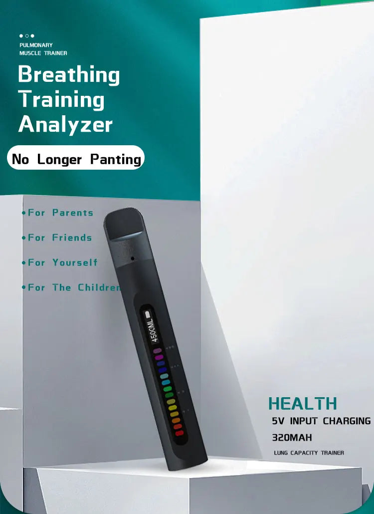 Smart Breathing Trainer – Exercise Device with App for Stronger Breathing Muscles