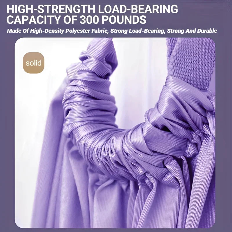 Adjustable Aerial Yoga Strap – Hanging Hammock & Leg Split Trainer for Women