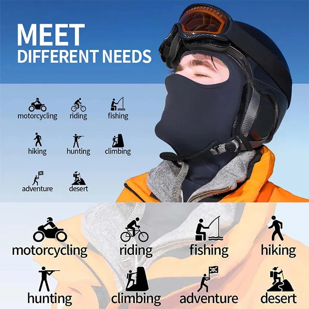 Men’s Balaclava – Full Face Cycling & Hiking Mask, Windproof, Breathable, Sun Protection