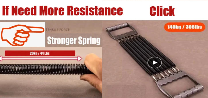 Detachable Chest Expander – 7-Spring Arm & Muscle Strength Trainer for Home/Office