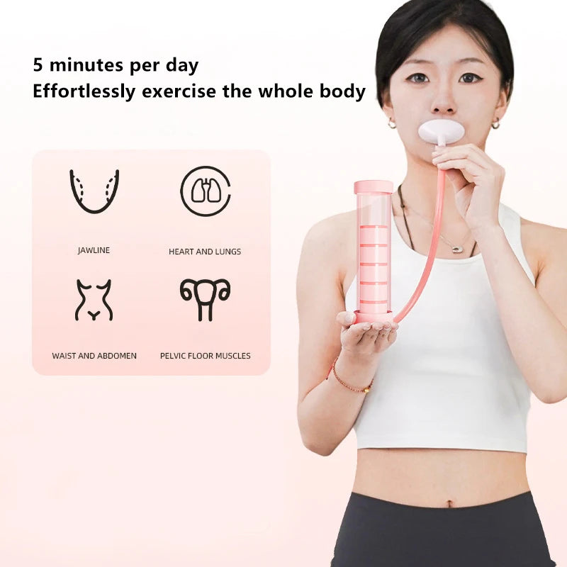 Breathing Exercise Dumbbell – Abdominal Muscle & Lung Capacity Trainer for Adults.