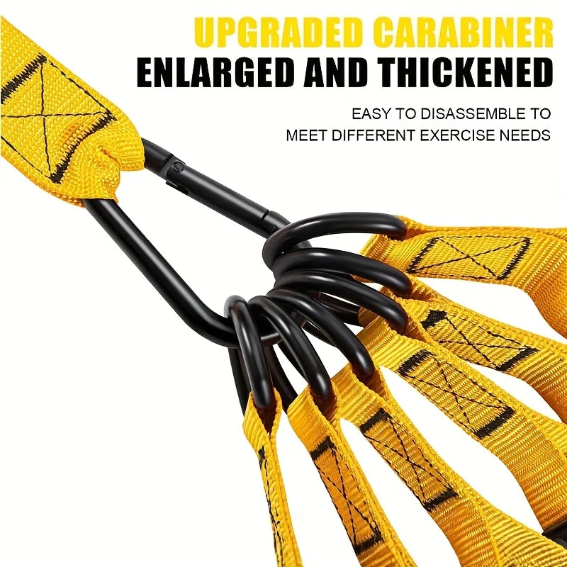12-Piece Resistance Band Set – High-Strength TPE Latex Elastic Training Ropes
