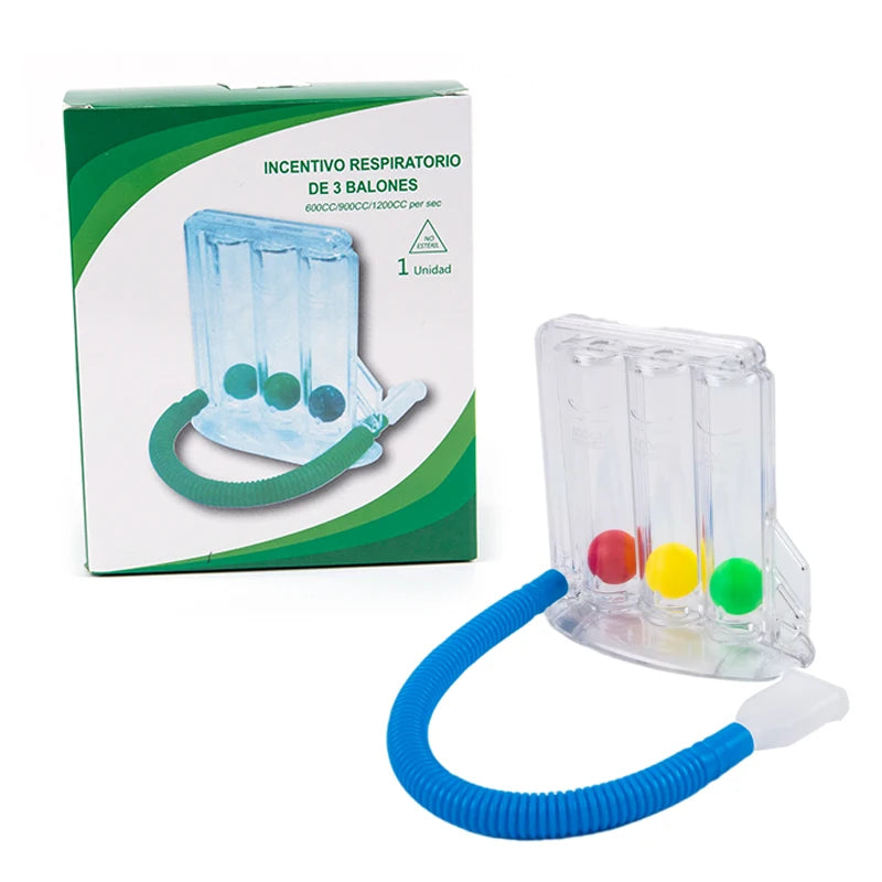 3-Ball Breathing Exerciser – Lung Function Trainer & Spirometry Breath Measurement System