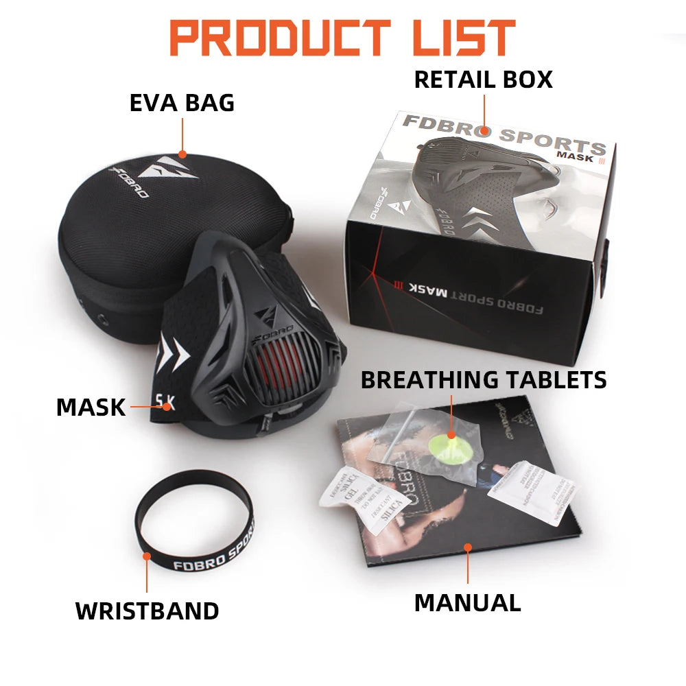 Sports Elevation Training Mask 2.0 – Black