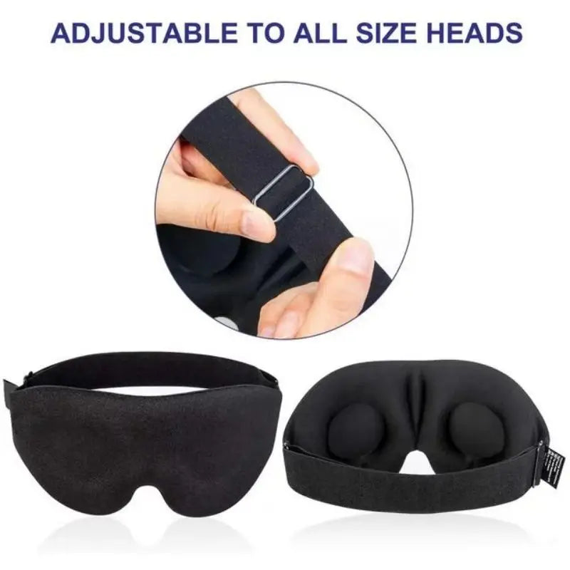 3D Adjustable Eye Mask – Breathable & Light-Blocking