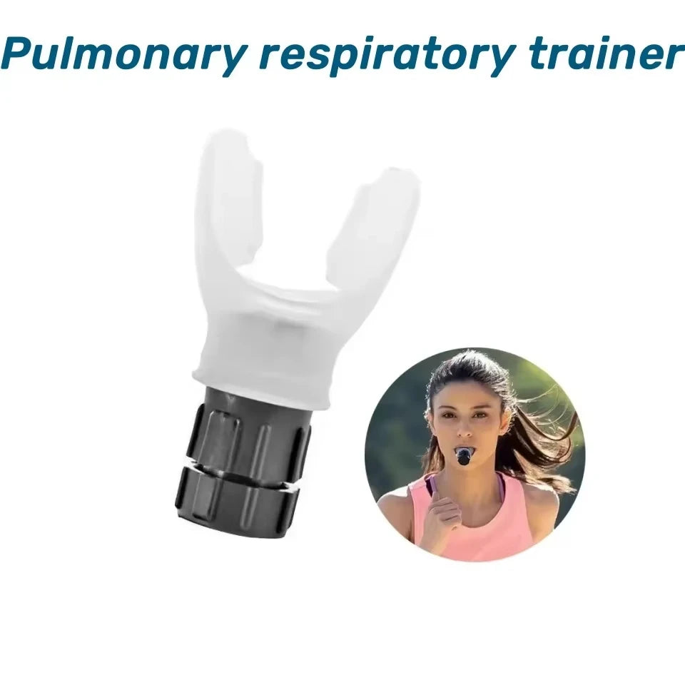Breathing Exercise For Lungs Portable Breath Fitness Exerciser Device Endurance Workout With Adjustable Resistances.