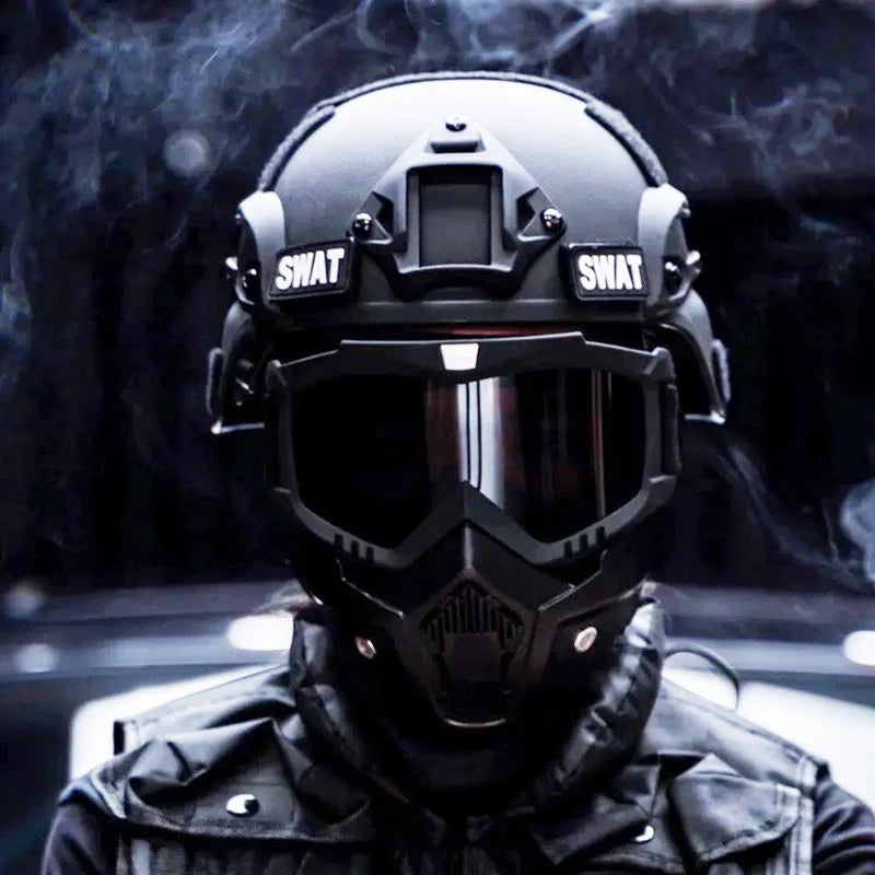 Tactical Helmet with Mask – CS Training & Cosplay